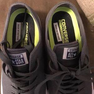 Converse Shoes - Super cute gray Converse only worn one time Converse Shoes - Super cute gray Converse only worn one time